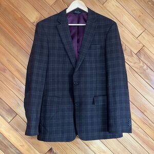 Vintage Tommy Hilfiger Brown Plaid Blazer Sports Coat